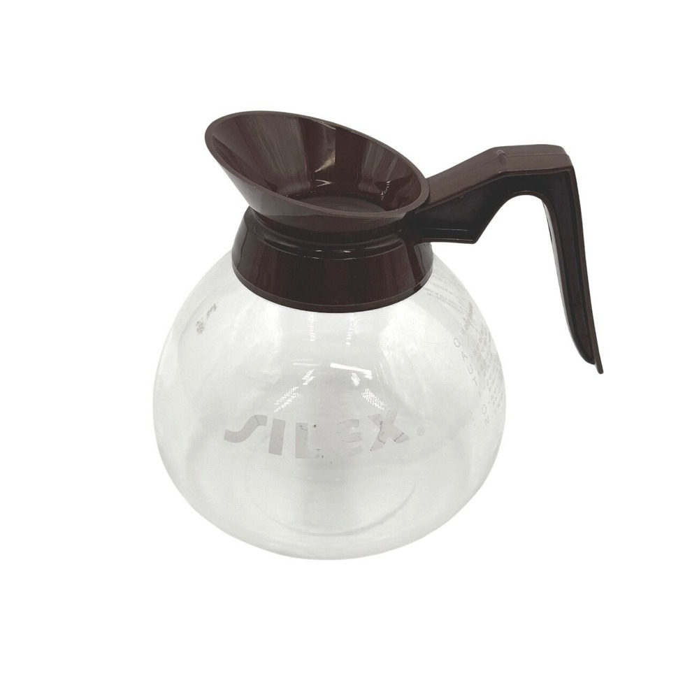 SILEX Glass Coffee Carafe Brown Handle Spout Replacement Pot 10 Cup